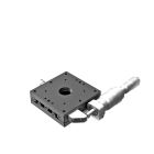 60X60mm EXC Bearing, Steel, X-Axis Stage, Side Differential Micrometer, +/-6.5mm, M4 Threads