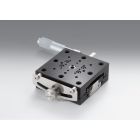 65X65mm Goniometer, EXC Bearings, 1-Axis, +/-10 deg, 50mm Axis Ht, Right-handed, Micrometer, 1/4-20 Thd
