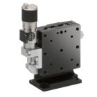 60X60mm EXC-Lager, Stahl, Z-Achse, (Vertikale Platform/Horizontal Base) Side Sub-Micron Worm-screw Mikrometer, +/-6.5mm, M4 Gewinde