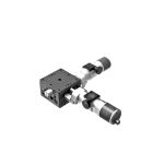 40X40mm EXC Bearing, Steel, XY-Axis Stage, Center Sub-Micron Worm-screw Micrometer, +/-6.5mm, M3 Threads