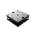 60X60mm, 2-Axis Kinematic Tilt Stage, Aluminum, Edge-Knob Adjustment, +/-2-deg., M4 Threads
