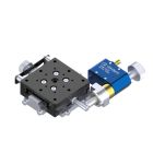 Motorized 40X40mm Goniometer, EXC Bearings, 1-Axis, 10 deg, 60mm Axis Ht, Piezomotor, M3 Thd