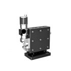 65X65mm EXC-Lager, Stahl, Z-Achse, (Vertikale Platform/Horizontal Base) Side Sub-Micron Worm-screw Mikrometer, +/-6.5mm, 1/4-20 Gewinde