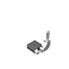 40X40mm EXC Bearing, Steel, X-Axis Stage, Side 90-Deg. Micrometer, +/-6.5mm, 6-32 Threads
