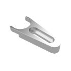 Pedestal Fork Clamp, Stainless Steel, 25.4mm Slot, M6 Screw