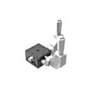 40X40mm EXC Bearing, Steel, XY-Axis Stage, Center 90-Deg. Micrometer, +/-6.5mm, M3 Threads