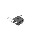 60X60mm EXC Bearing, Steel, XY-Axis Stage, Side Differential Micrometer, +/-6.5mm, M4 Threads, Right-handed