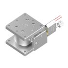 Motorized 40X40mm EXC Bearing, Vacuum Compatible, Stainless Steel, Z-Axis Stage, (Horizontal Platform/Base) Center Piezomotor, +/-2.5mm, M3 Threads