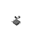 40X40mm EXC Bearing, Steel, X-Axis Stage, Side Sub-Micron Worm-screw Micrometer, +/-6.5mm, 6-32 Threads, Right-handed