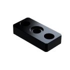 Plaque de base pour support de séparateur de faisceau à cardan de 20 mm à montage sur poteau