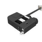 6.5mm Travel 2-Phase Stepping Motor Actuator with Rotary Encoder, Non-Rotating Flat Tip, Right-Handed