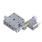 Motorized 40X40mm EXC Bearing, Vacuum Compatible, Stainless Steel, X-Axis Stage, Center Piezomotor, +/-6.5mm, M3 Threads