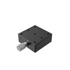 Goniomètre 65X65mm, queue d'aronde en laiton, 1 axe, +/-20 degrés, axe 50mm Ht, droitier, vis sans fin, M6 Thd