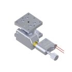 Motorized 25X25mm EXC Bearing, Vacuum Compatible, Stainless Steel, Z-Axis Stage, (Horizontal Platform/Base) Center Piezomotor, +/-3mm, M2 Threads