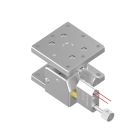Motorized 40X40mm EXC Bearing, Vacuum Compatible, Stainless Steel, Z-Axis Stage, (Horizontal Platform/Base) Side Piezomotor, +/-2.5mm, 6-32 Threads