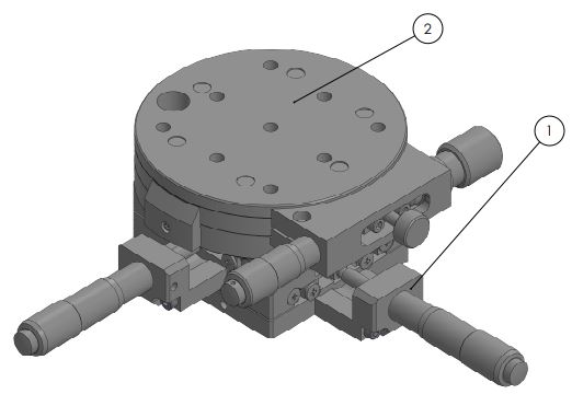 Manual 3 axis XY Rotary