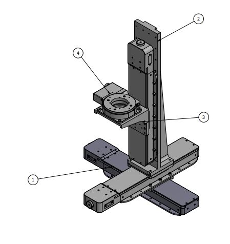 motorized-4-axis-stage-assembly