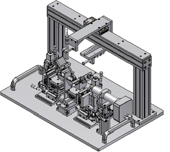 Automated 12-axis Optical Fiber Alignment System