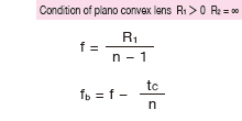 平凸レンズの焦点距離